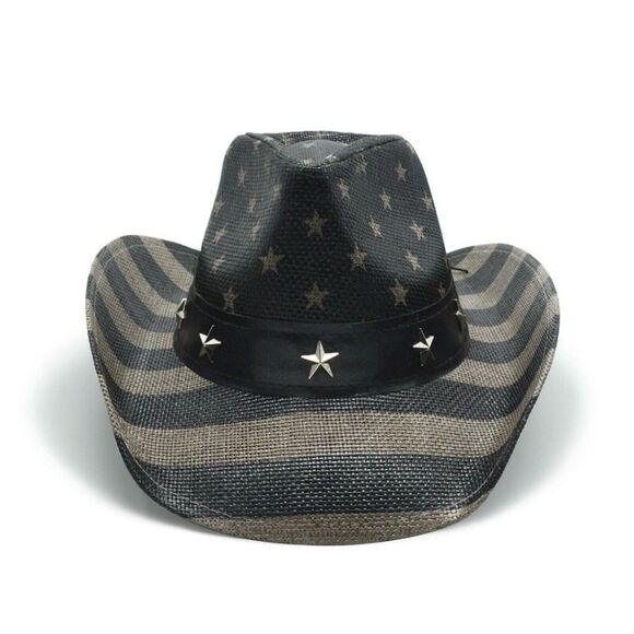 Star-Studded Black Cowboy Hat - Picture 2 of 8